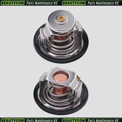 185°F & 180°F Thermostat Kit Pair for 2003-17 GMC Savana 2500 3500 Van  V8 6.6L — 第 1/4 张图片