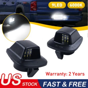 Kit de etiquetas de luz de placa de licencia LED completa blanca para camioneta Dodge Dakota 1997-2011 - Imagen 1 de 12