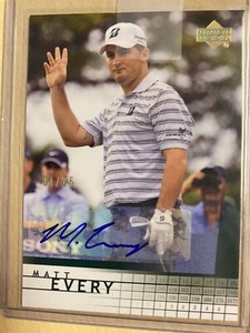 Matt Every 2014 SP Game Used Golf Retro Rookie Auto /25