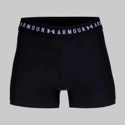 NWT Under Armour HeatGear Armour Shorty Women's Compression Shorts Black 1371256 - Image 1 of 2