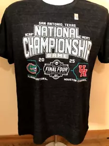 2025 Final Four Florida Gators Houston Cougars C' ship Dueling Logos Shirt XL - Picture 1 of 4