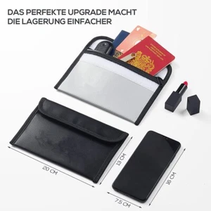 Fireproof File Bag Pouch Cash Passport Safe Box Spare Parts Waterproof - Picture 1 of 9