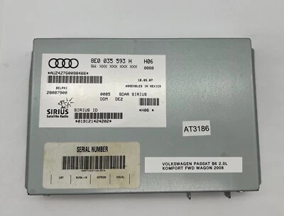 Módulo de control receptor de radio satélite OEM 06-12 Volkswagen Passat Audi Sirius Foto 1 de 4