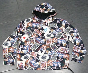 FRESH PRINTS OF BEL-AIR Felpa con Cappuccio Giacca Cani Carte Poker S Small Nuova - Foto 1 di 5
