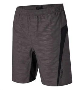 ~NUEVOS~ PANTALONES CORTOS ELÁSTICOS O'NEILL PARA HOMBRE CARBÓN/NEGROS - Imagen 1 de 2