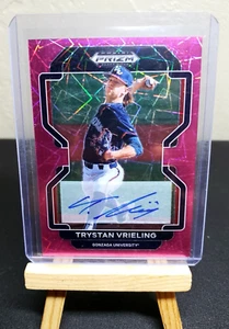 2022 Panini Prizm Draft Picks baseball Trystan Vrieling Pink mojo prizm auto SSP - Picture 1 of 2