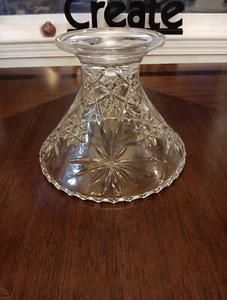 Anchor Hocking Prescut Clear Punch Bowl Stand Large - Picture 1 of 6