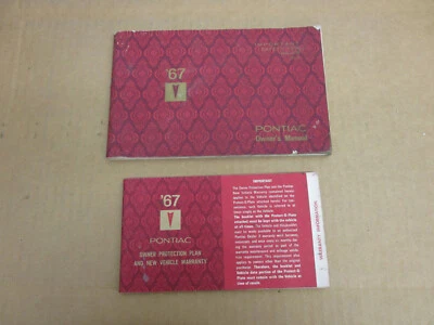 1967 Pontiac GTO Tempest Grand Prix Bonneville owners manual ORIGINAL literature - Image 1 of 2