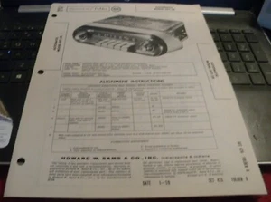 AUTOMATIC AUTOMOBILE AM RECEIVER MODEL: DET-28 (SAMS PHOTOFACT 426-6) - Picture 1 of 1