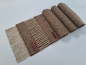 Marlboro Classics vintage fringe wool blend scarf. - Picture 1 of 10