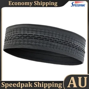 Sports Headband Breathable Workout Sweatband for Running Cycling (Grey) AU - Picture 1 of 12