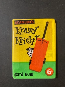 Scanlens Krazy Kricket , vintage 1960s full unopened pack - Picture 1 of 2