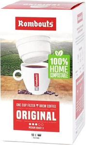 100 filtri Rombouts originali una tazza filtro caffè 10 x 10 = 100 filtri serv - Foto 1 di 4