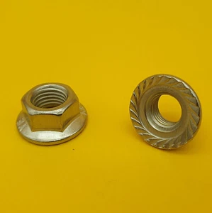 2 Stk. Flanschmutter DIN 6923 M10x1,25 Feingewinde Edelstahl Fein Bundmutter - Bild 1 von 3