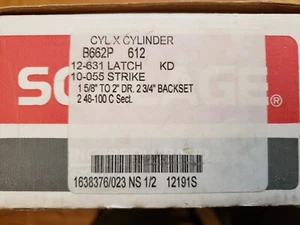 B662P-612 Schlage B600 Tubular DeadBolt Double Cylinder Satin Bronze Finish - Picture 1 of 4