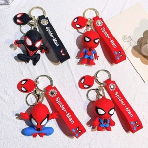 Spiderman Keychain Backpack Pendant Keyring Car Key Bag Decor Pendant Best Gift - Picture 1 of 16