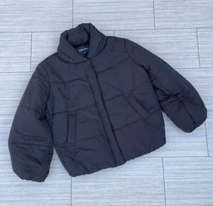 Emporio Armani Women’s Puffer Jacket Water Repellent Black Size EU46/US10 EUC - Picture 1 of 21