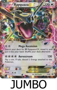 Pokemon Shiny Rayquaza EX - XY69 SM Black Star Promo (Jumbo/Oversized Size) NM - Picture 1 of 1