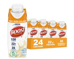 Boost Very High Calorie Vanilla Nutritional Drink 22g Protein, 530 Nutrient Ri - Picture 1 of 4