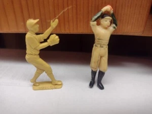 Vintage rare assorted baseball player cake topper figures including Wilton - Picture 1 of 4