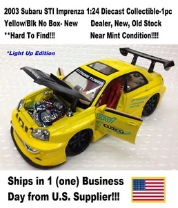 2003 Subaru STI Imprenza 1:24 Diecast Collectible-1pc Yellow/Blk No Box- New - Picture 1 of 10