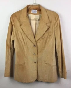 Swingles by Character Women's S/M Blazer Corduroy Vintage Tan Swanky Sport Coat - Picture 1 of 8