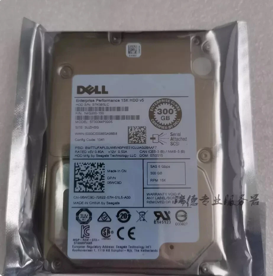 Dell 6WC9D Seagate ST300MP0005 300GB 15000RPM SAS3 128MB 2.5" Enterprise HDD B-2 - Image 1 of 1