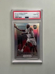 2012 Panini Prizm Silver Kevin Garnett PSA 10 Boston Celtics - Picture 1 of 2