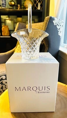 Cesta Marquis by Waterford cristal corte diamante, nueva en caja Foto 1 de 4