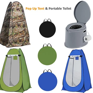 6L GROSSES TRAGBARES TOILETTE TÖPFCHEN LOO WOHNWAGEN PICKNICK SOFORT POP UP CAMPINGZELT - Bild 1 von 66