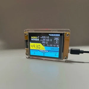 2 piezas NerdMiner 49K Hashrate BTC Solo LotteryCrypto Bitcoin Miner Solo Mining - Imagen 1 de 7