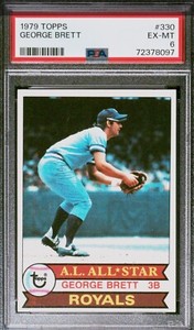 1979 Topps #330 George Brett PSA 6 Looks Nicer Newly Graded!!!