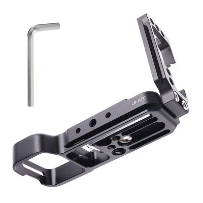 Extendable Vertical Quick Release Plate L Bracket Grip 1/4" for Sony Alpha a7C  - Image 1 of 4
