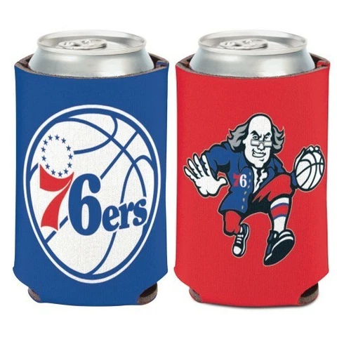 PHILADELPHIA 76ERS 2 SIDED SOFT FOAM CAN BOTTLE COOZIE KOOZIE COOLER HOLDER Cover