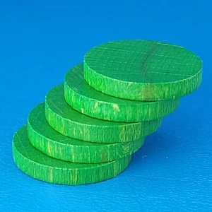 Juego de mesa Agricola 5 discos de familia madera verde pieza de juego de repuesto - Imagen 1 de 5