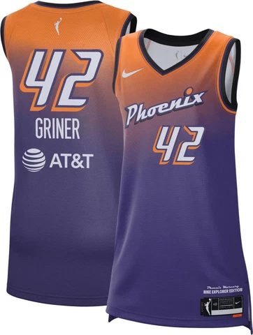 Phoenix Mercury Brittney Griner #42 Nike Women's Purple WNBA Explorer Jersey Cover
