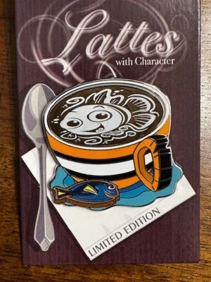 Disneyland Coffee Lattes with Characters Pin Finding Nemo Dory 2018 LE 3000 Pin - Image 1 of 3