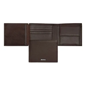 Hugo Boss Money Wallet With Flap Classic Smooth Brown - Picture 1 of 5