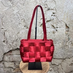 BOLSO CINTURÓN DE SEGURIDAD HARVEY’S THE ORIGINAL Bolso Clásico Tejido Rojo Rectángulo Reciclado - Imagen 1 de 8