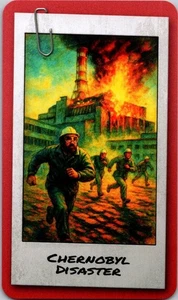 2024 Zendecks Historical Events CHERNOBYL DISASTER art card Free Ship - Picture 1 of 2