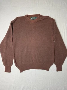 Vintage American Eagle Outfitters Strick Pullover Large 90s Made USA Ziegelrot - Bild 1 von 2