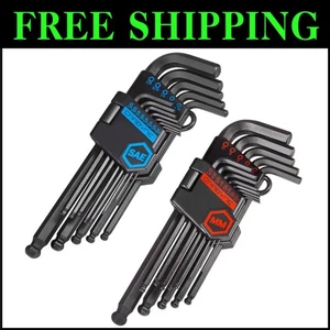 Precision 26-Piece Allen Key Set - Long Arm and Ball End Design for Ease - Picture 1 of 10