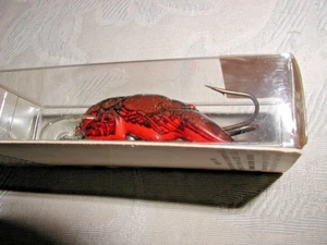 VINTAGE REBEL SINKER CRAWFISH TEXAS RED, ORIGINAL SNAGLESS CRAYFISH LURE;NOS,Disc - Bild 1 von 4