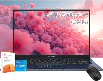 ASUS - Vivobook 14 14" FHD Laptop - Intel Core i5-1334U - Windows 11 - Image 1 of 4