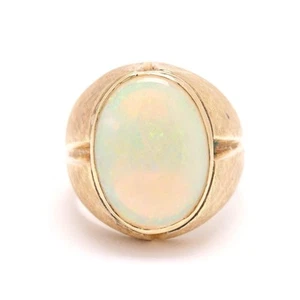 Chunky Bold 14k Opal Ring Size 9 - Picture 1 of 9