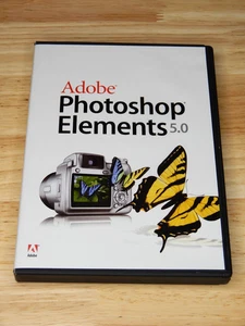 Photoshop Elements 5.0 Software (Windows PC, 2006) Includes Serial Key - Picture 1 of 3