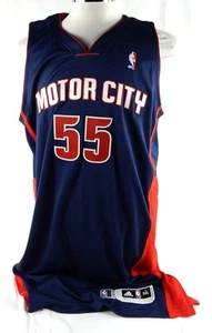 Maglia Detroit Pistons Josh Harrellson #55 gioco usato Navy 3XL DP86029 - Foto 1 di 5