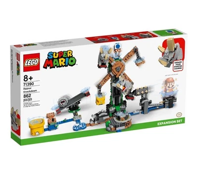 LEGO Super Mario: Reznor Knockdown Expansion Set (71390) Brand New Sealed Box - Image 1 of 4