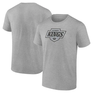 Men's Fanatics Heather Gray Los Angeles Kings New Primary Logo T-Shirt - Picture 1 of 3