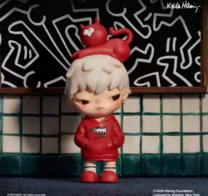 Hirono × Keith Haring Figure Doll Toy Gift New Sealed Limited Edition Authentic - Picture 1 of 3